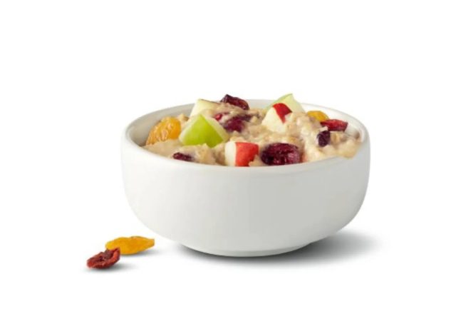 fruit and maple oatmeal