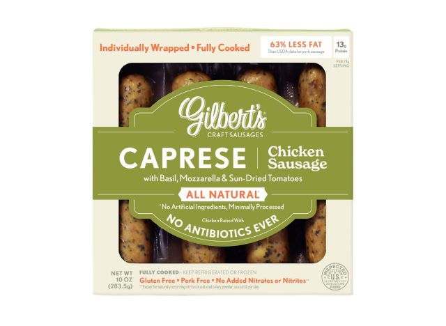 package of gilbert's chicken sausage