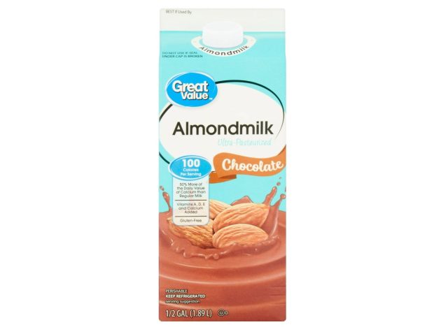 great value chocolate almond milk