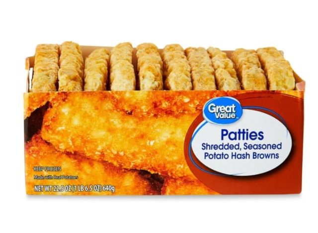 great value seasoned hash brown patties