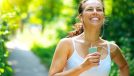 happy woman running, concept of how to lose one pound in a week