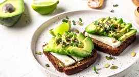 healthy avocado toast, concept of can eating avocados help you lose weight