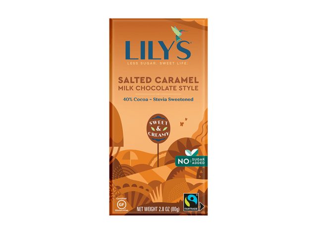 Lily's Salted Carmel Milk Chocolate Style Chocolate Bar