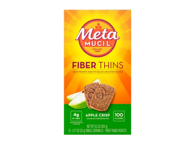 Metamucil Apple Crisp Fiber Thins 