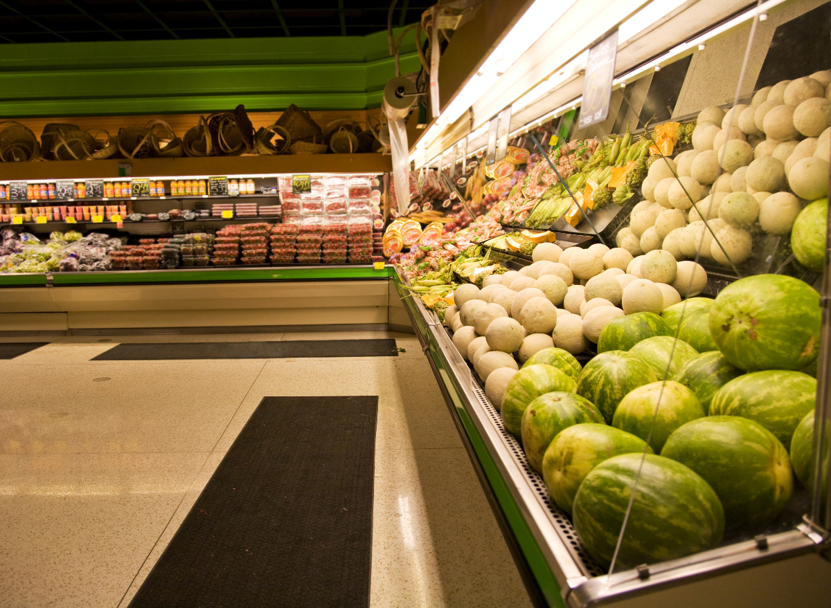 produce section of grocery store