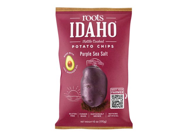 Roots Idaho's Kettle-Cooked Purple Sea Salt Potato Chips