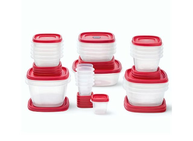 rubbermaid 50-piece-easyfind lids vented food storage set