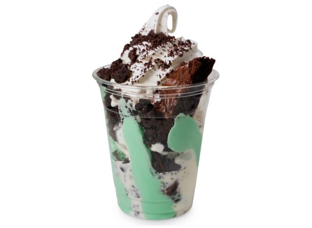 sam's club mint chocolate brownie sundae