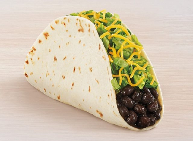 Taco Bell Black Bean Soft Taco