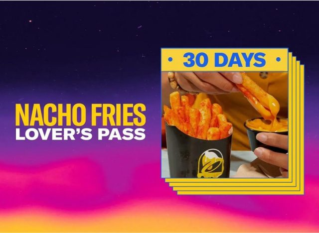 taco bell nacho fries lover's pass