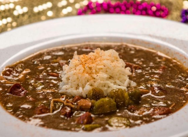 the lost cajun chicken and sausage gumbo