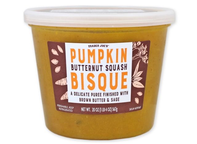 trader joe's pumpkin butternut squash bisque