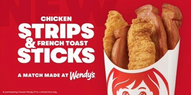 wendy's chicken strips & french toast sticks