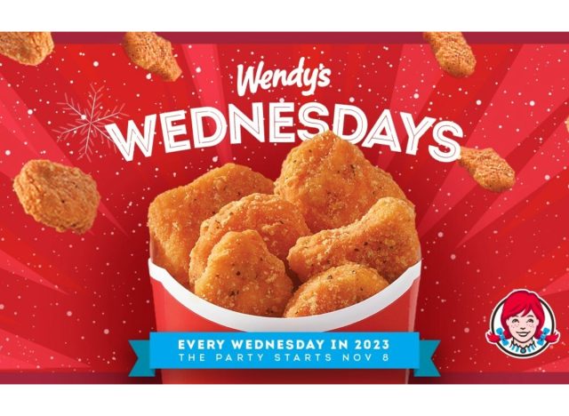 wendy's wednesdays free nugget deal