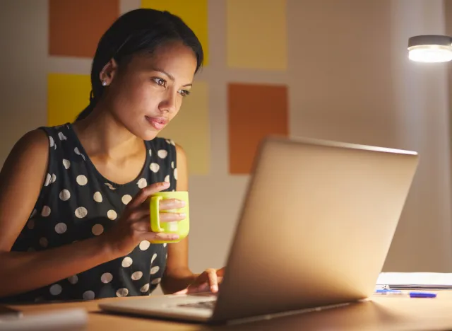 woman working in office