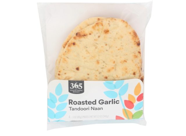 365 roasted garlic naan