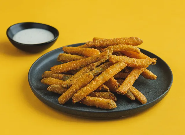 Fried pickles at Alamo Drafhouse