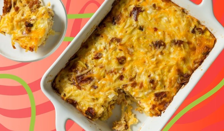 Egg casserole for Christmas brunch