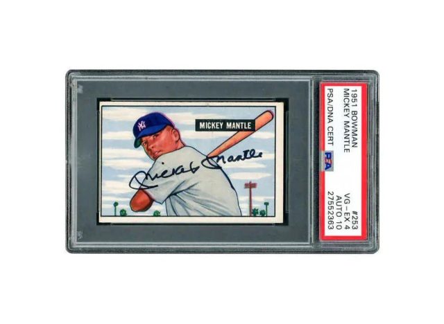 Costco's Mickey Mantle Autographed 1951 Bowman Rookie Card