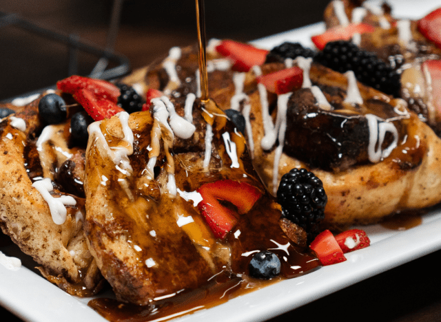 Cinnamon Roll French Toast at Another Broken Egg Cafe