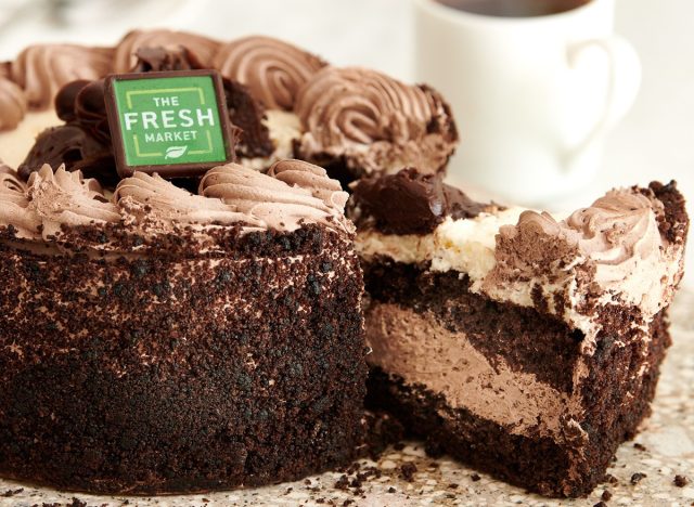 Chocolate cake at the Fresh Market