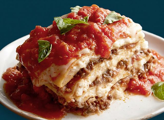 Lasagna Bolognese at Romano's Macaroni Grill
