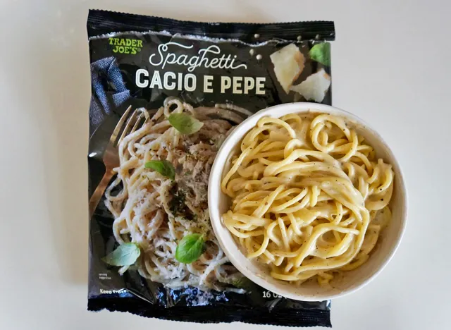 Spaghetti Cacio e Pepe at Trader Joe's