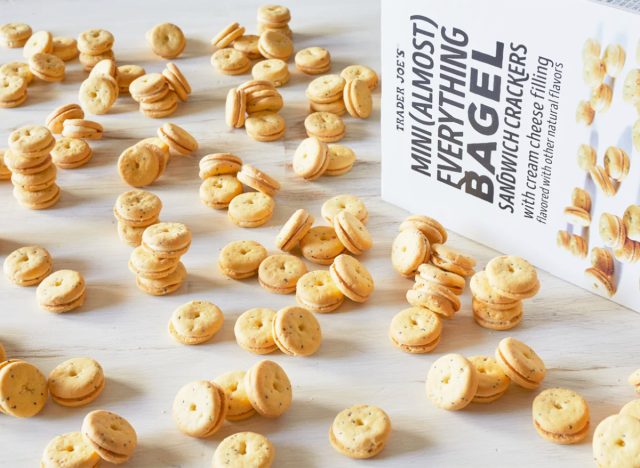 Trader Joe's Mini (Almost) Everything Bagel Sandwich Crackers