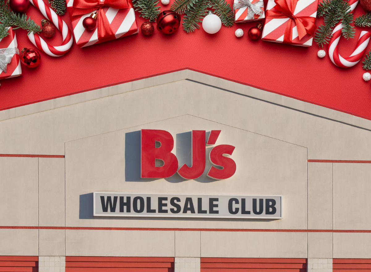 BJ's Wholesale Club on holiday background