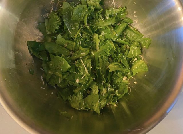 caesar salad in bowl