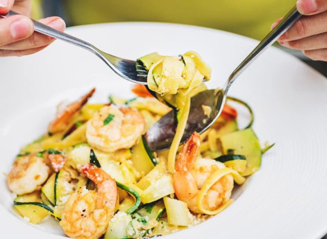 California Pizza Kitchen Shrimp Scampi Zucchini