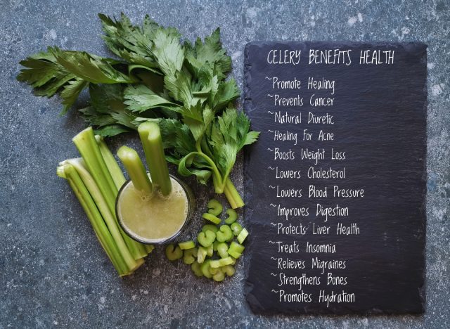 celery benefits concept