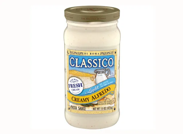 Classico Light Creamy Alfredo Spaghetti Pasta Sauce
