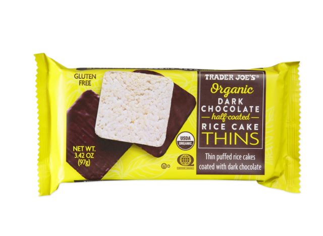 dark chocolate rice cake thins