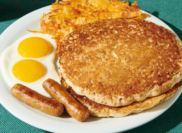 Denny's Hearty 9-Grain Pancake Slam