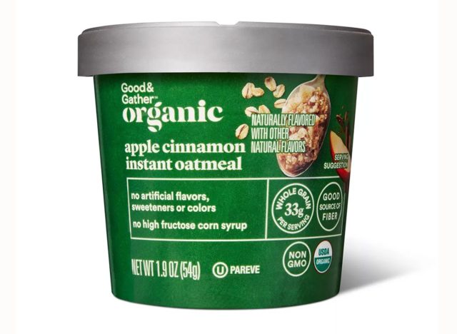 Good & Gather Organic Apple Cinnamon Instant Oatmeal Cup 