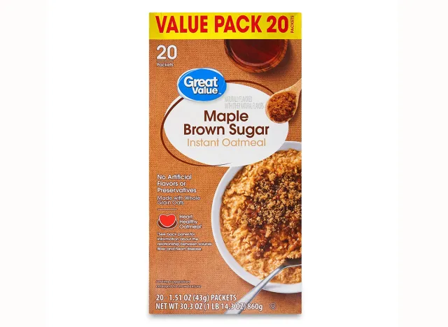 Great Value Maple & Brown Sugar Instant Oatmeal