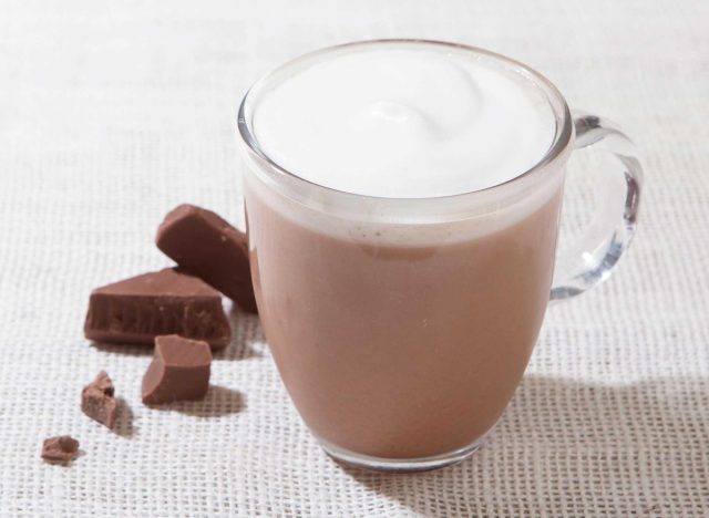 Hot chocolate at the Coffee Bean & Tea Leaf