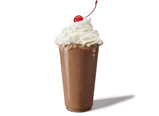 Jack in the Box Large Chocolate Shake with Whipped Topping