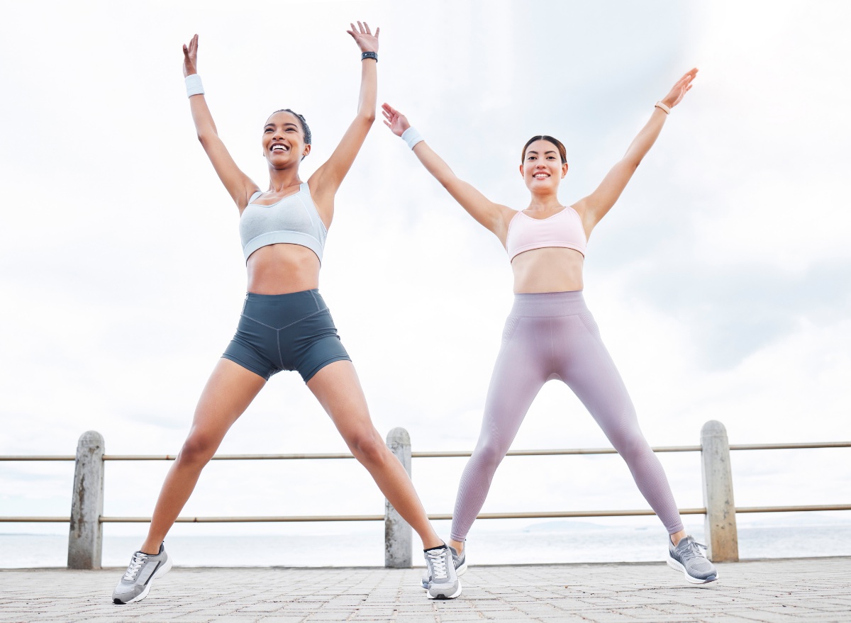 jumping jacks, HIIT workout for all-day energy