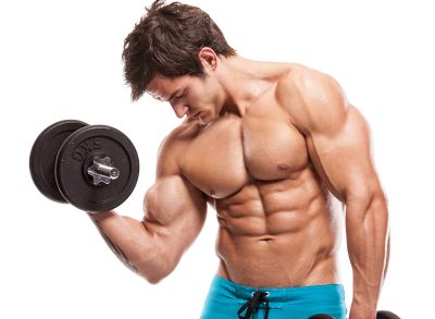 muscular man lifting weights, concept of habits a former pro bodybuilder follows