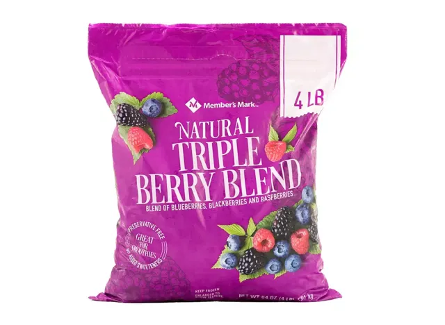 Member's Mark Natural Triple Berry Blend Frozen Fruit