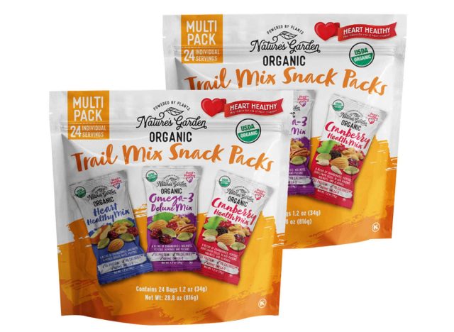 Nature's Garden Organic Trail Mix Snack Packs