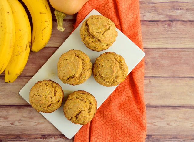 pumpkin banana muffins