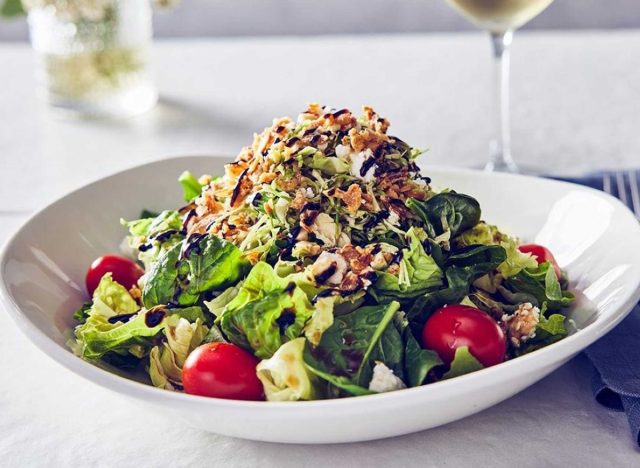 Shaved Brussels Sprouts Salad with Grilled Chicken at Bonefish Grill