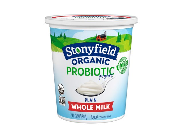 Stonyfield Organic Whole Milk Probiotic Yogurt, Plain