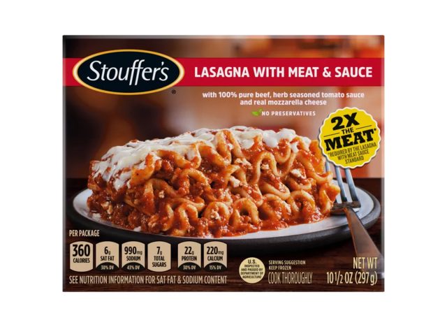 Stouffer’s Lasagna with Meat Sauce