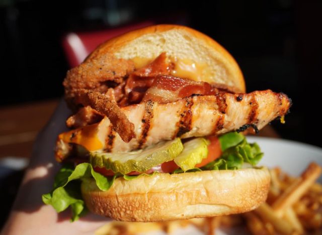 TGI Friday's FRIDAYS Signature Whiskey-Glazed Chicken Sandwich