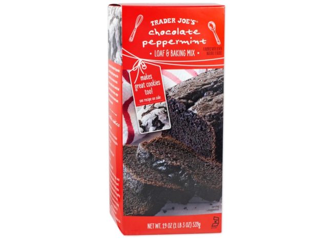 trader joe's peppermint loaf baking mix