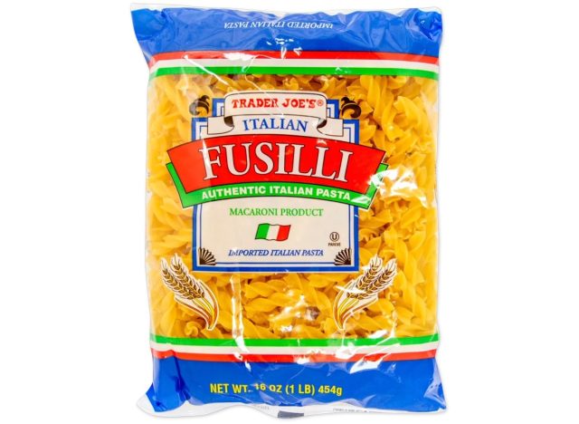 trader joe's fusilli pasta